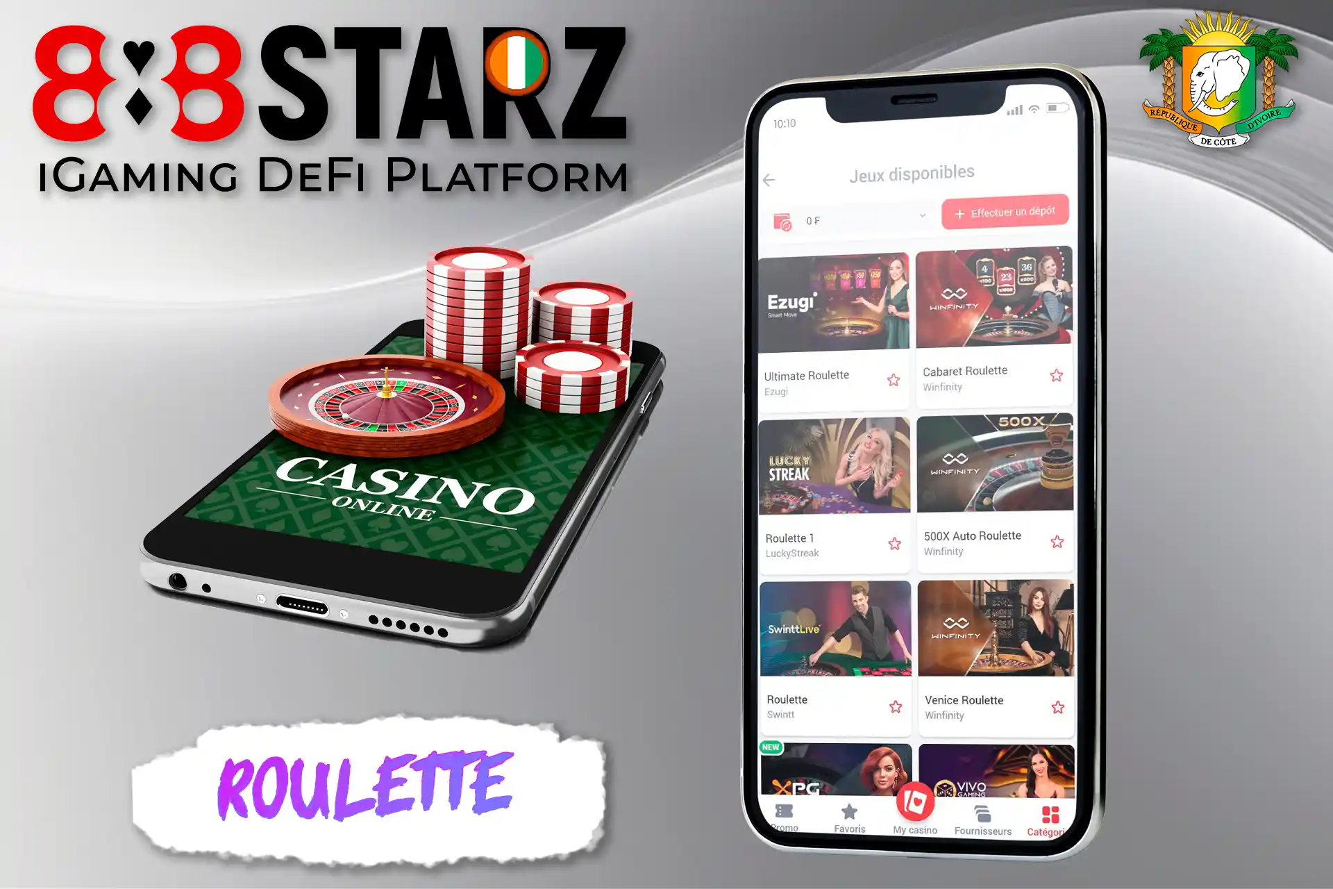 Roulette avec animateur en direct au casino en ligne