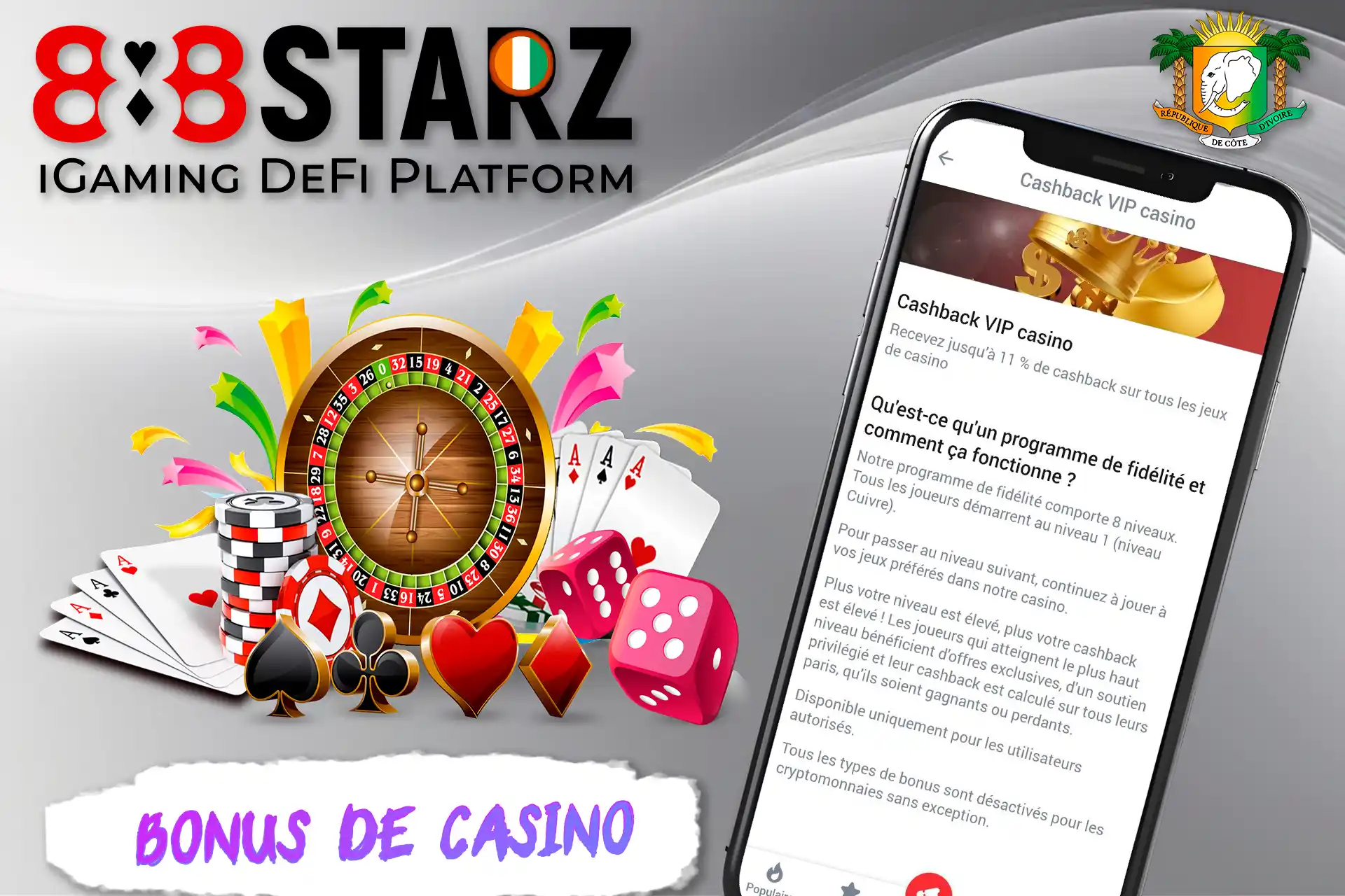 Divers bonus pour les amateurs de jeux de casino 888starz