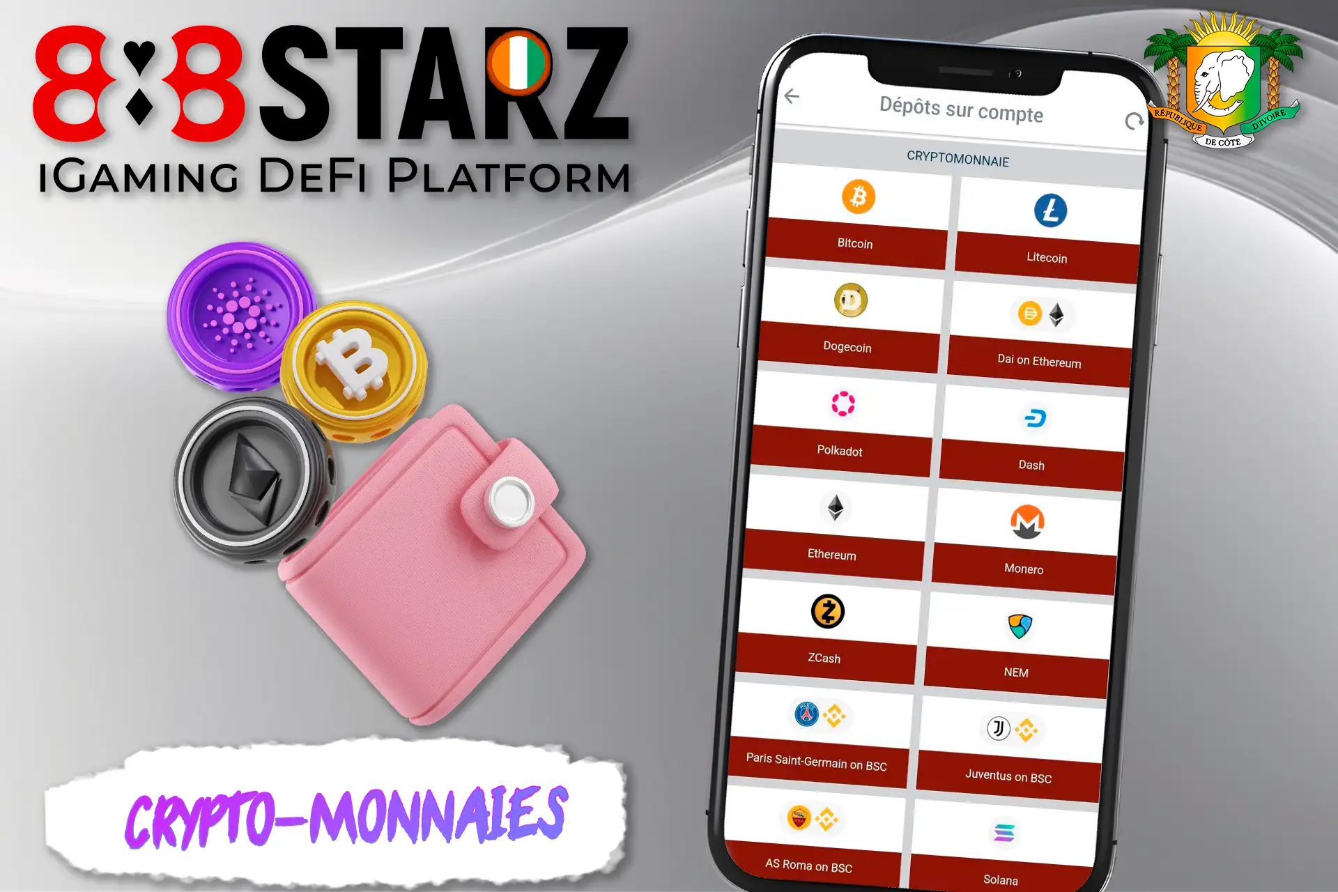 Déposer sur 888starz en utilisant diverses crypto-monnaies