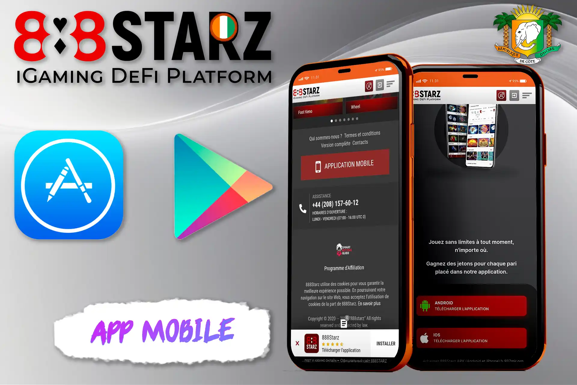 L'application mobile 888starz