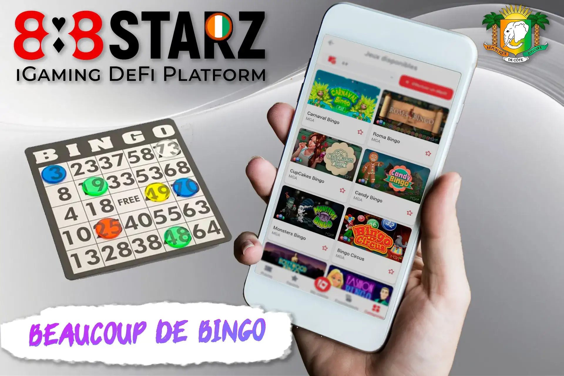 De nombreux jeux de bingo différents